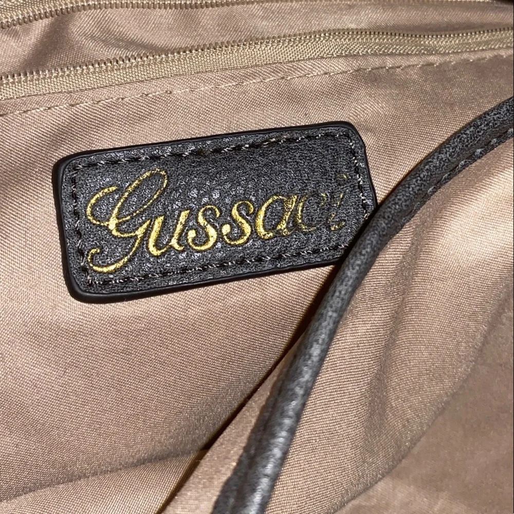 Gussaci Gray Hobo Bag